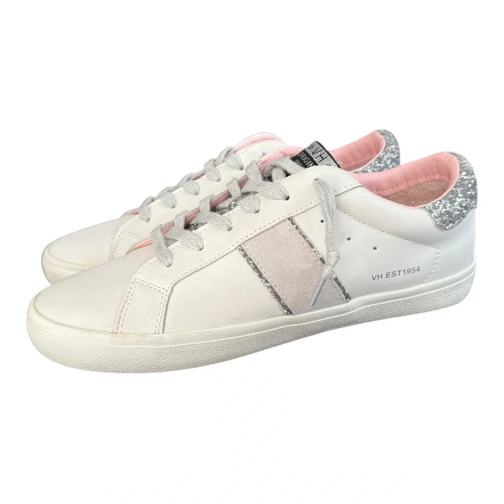 Vintage Havana Irmo Low Top Leather Suede Stripe White Sneakers Women’s Size 11